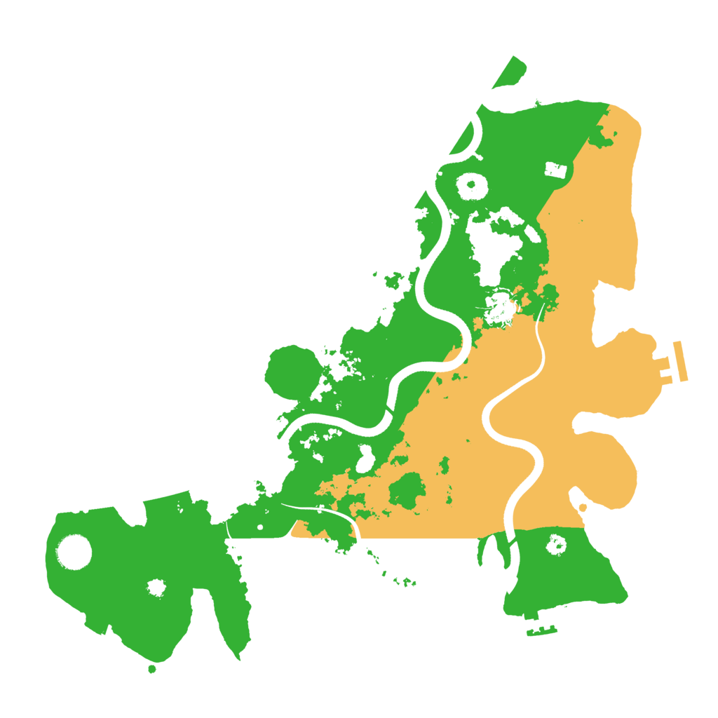 Biome Rust Map: Procedural Map, Size: 3600, Seed: 76823656