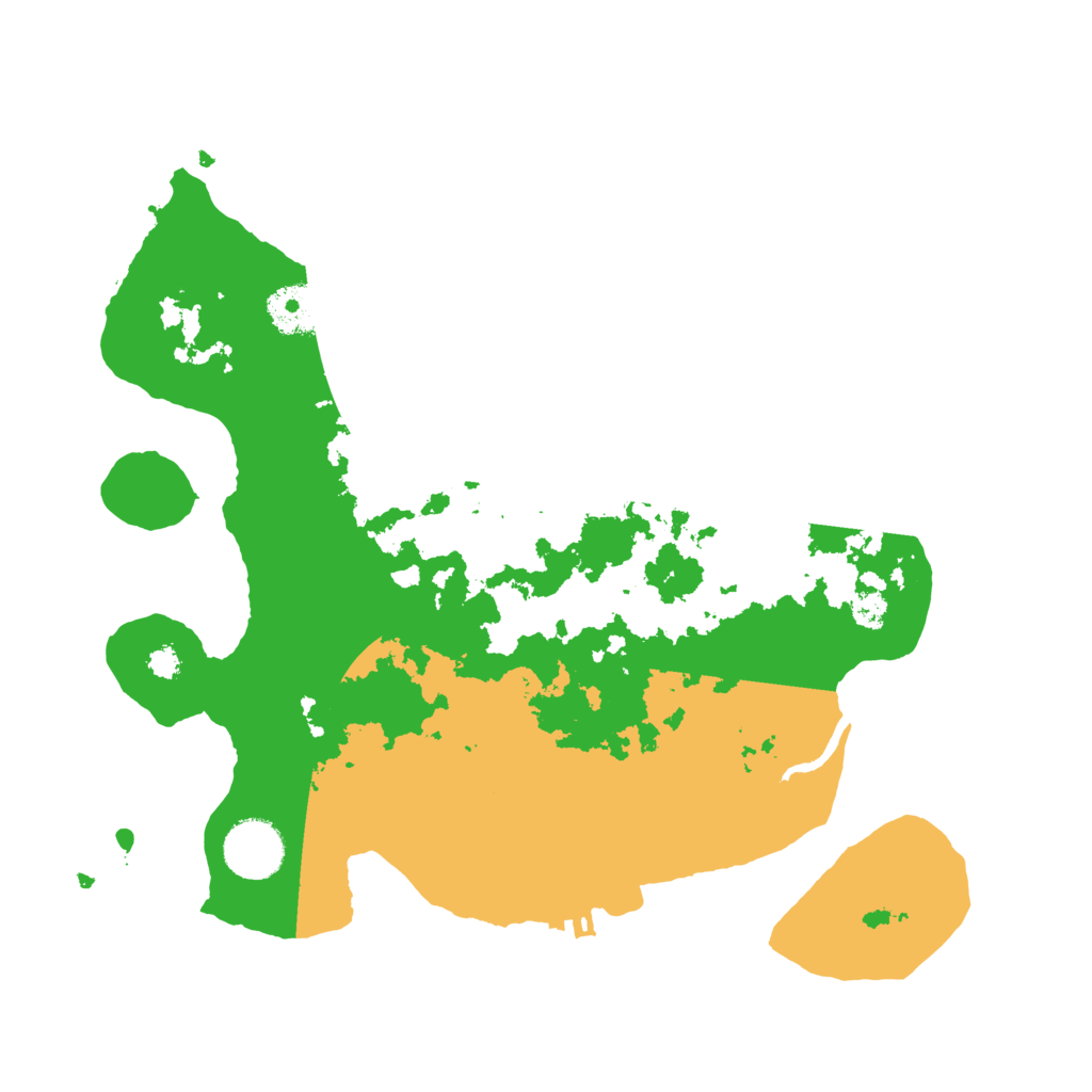 Biome Rust Map: Procedural Map, Size: 3200, Seed: 13618