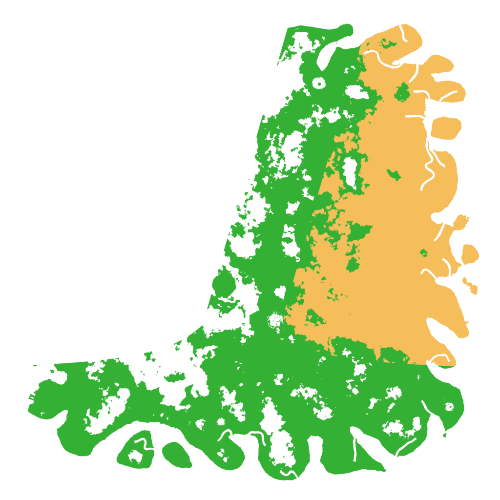 Biome Rust Map: Procedural Map, Size: 6000, Seed: 501067