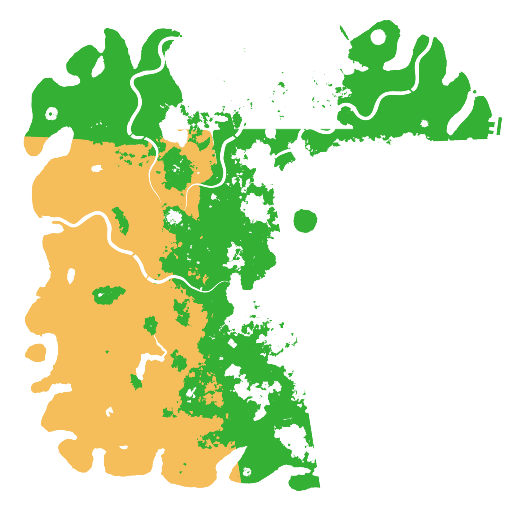 Biome Rust Map: Procedural Map, Size: 6000, Seed: 940760