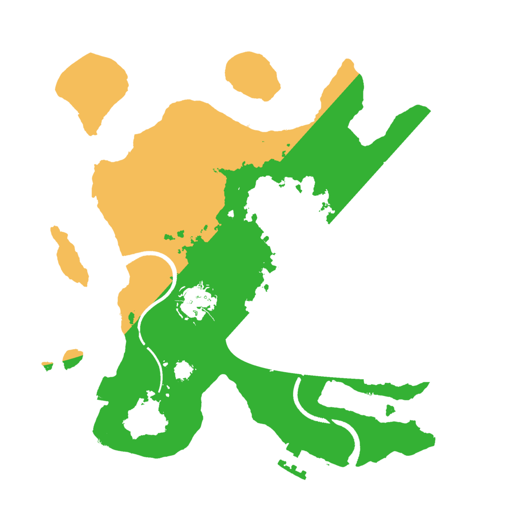 Biome Rust Map: Procedural Map, Size: 2500, Seed: 15372