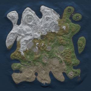 Thumbnail Rust Map: Procedural Map, Size: 3500, Seed: 655680732, 18 Monuments