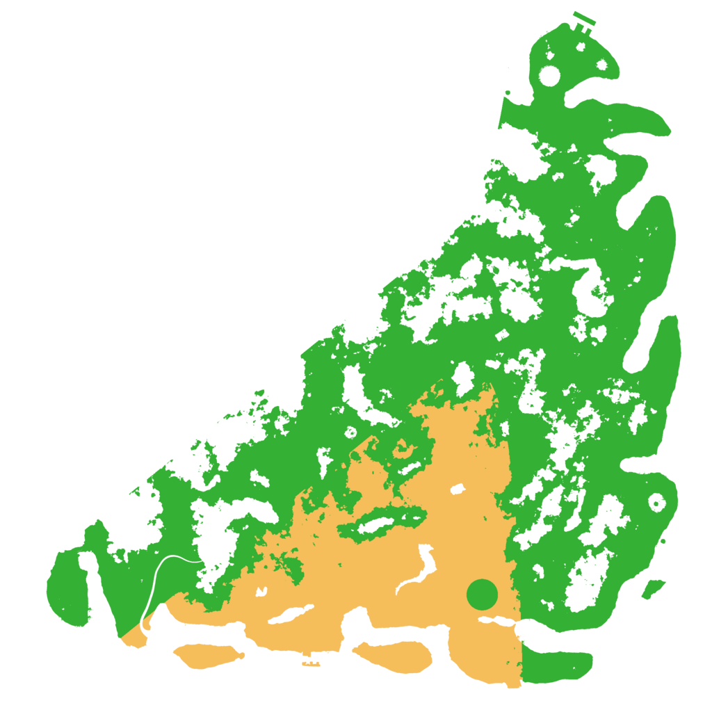 Biome Rust Map: Procedural Map, Size: 6000, Seed: 974515