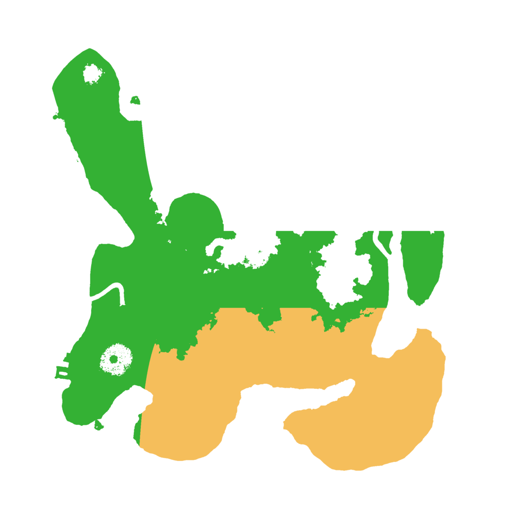 Biome Rust Map: Procedural Map, Size: 2500, Seed: 1364875374