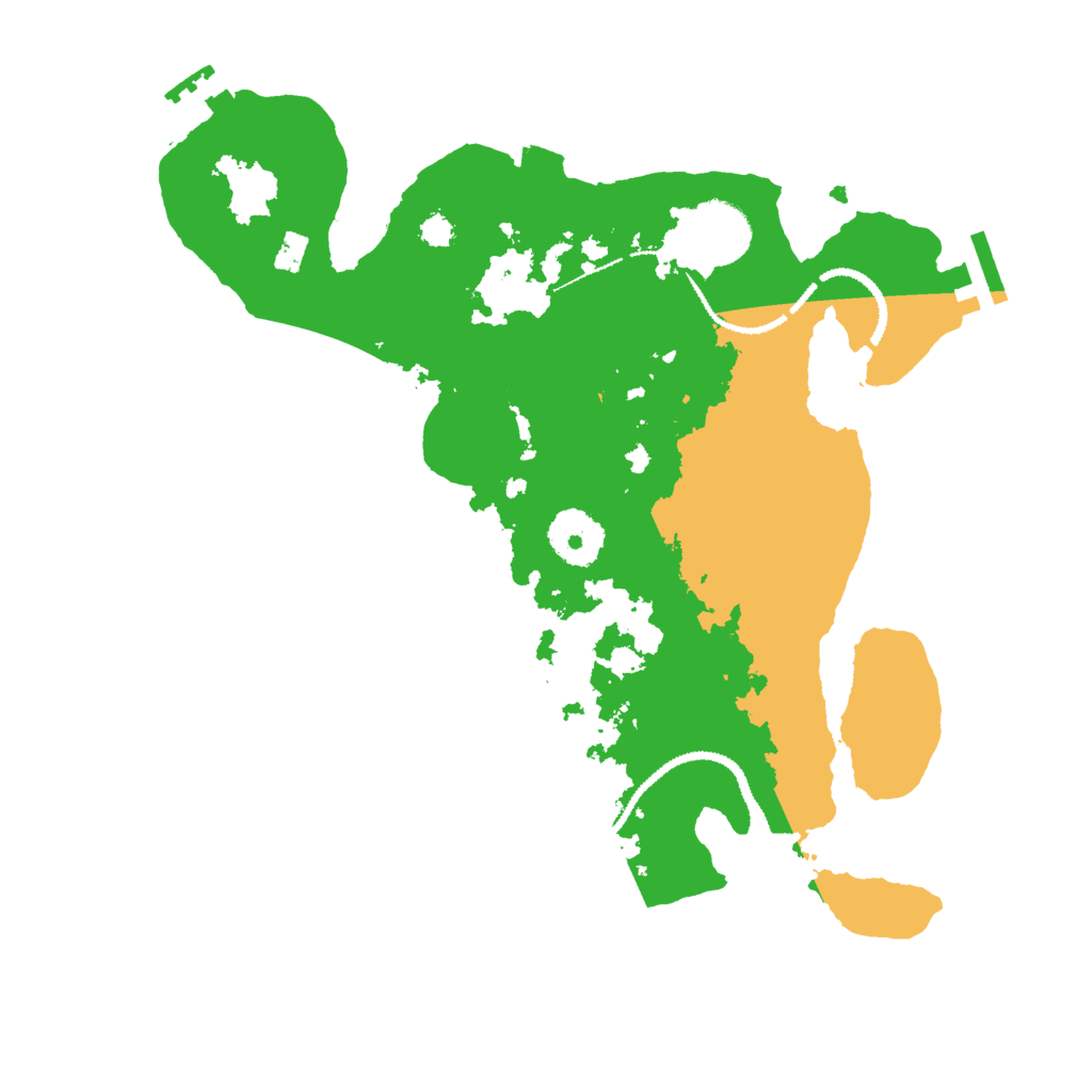 Biome Rust Map: Procedural Map, Size: 3000, Seed: 1200508097
