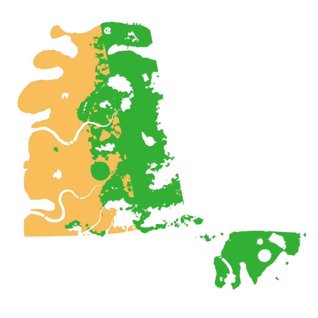 Biome Rust Map: Procedural Map, Size: 4500, Seed: 32187585