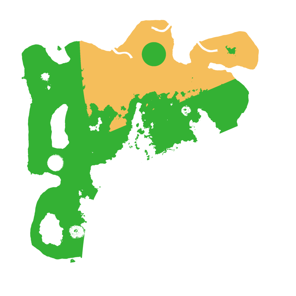 Biome Rust Map: Procedural Map, Size: 3250, Seed: 2157980
