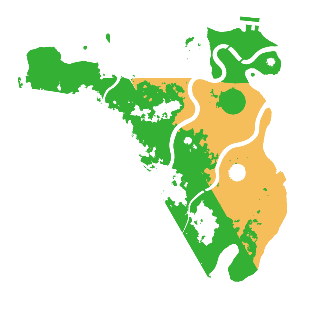 Biome Rust Map: Procedural Map, Size: 3250, Seed: 4722984