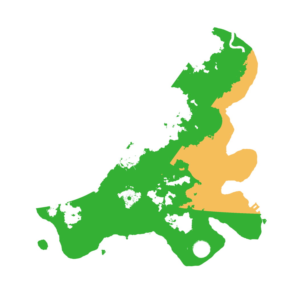 Biome Rust Map: Procedural Map, Size: 3000, Seed: 565474