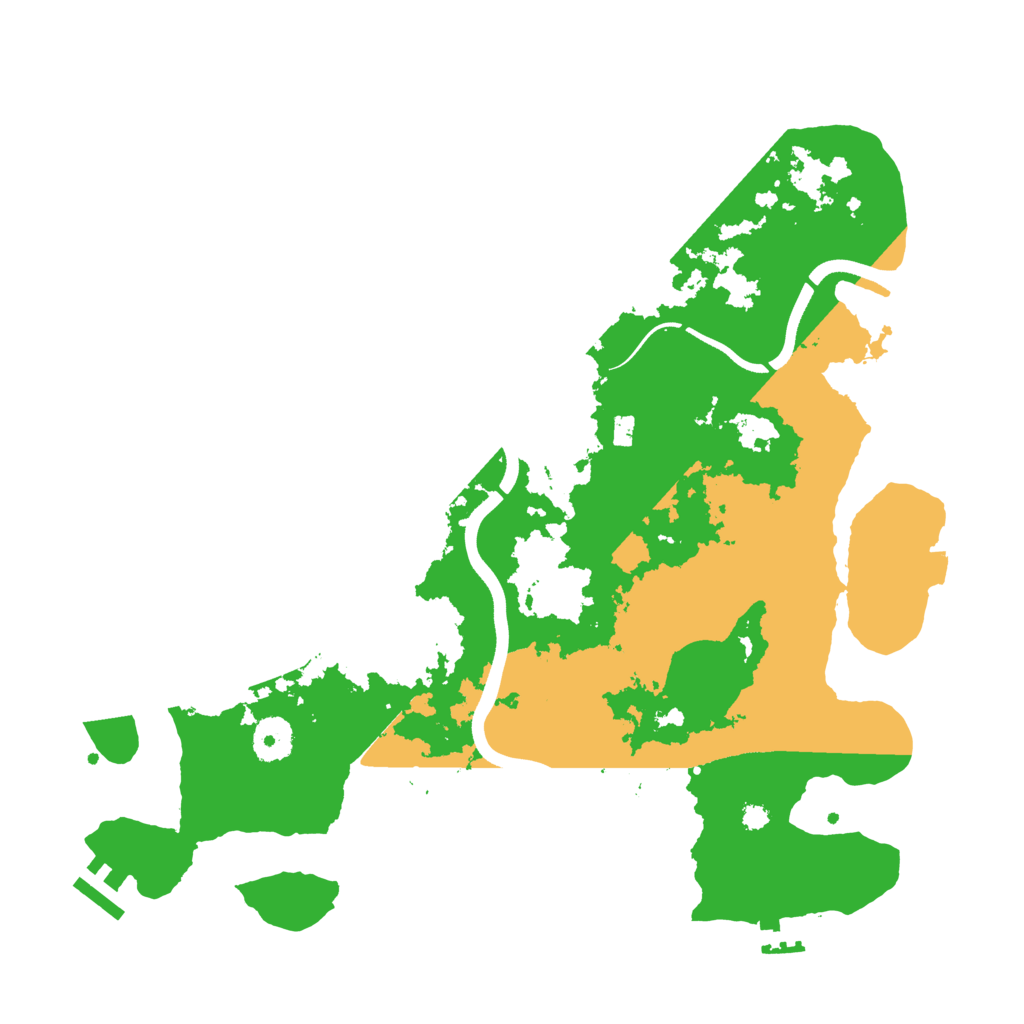 Biome Rust Map: Procedural Map, Size: 3600, Seed: 18457