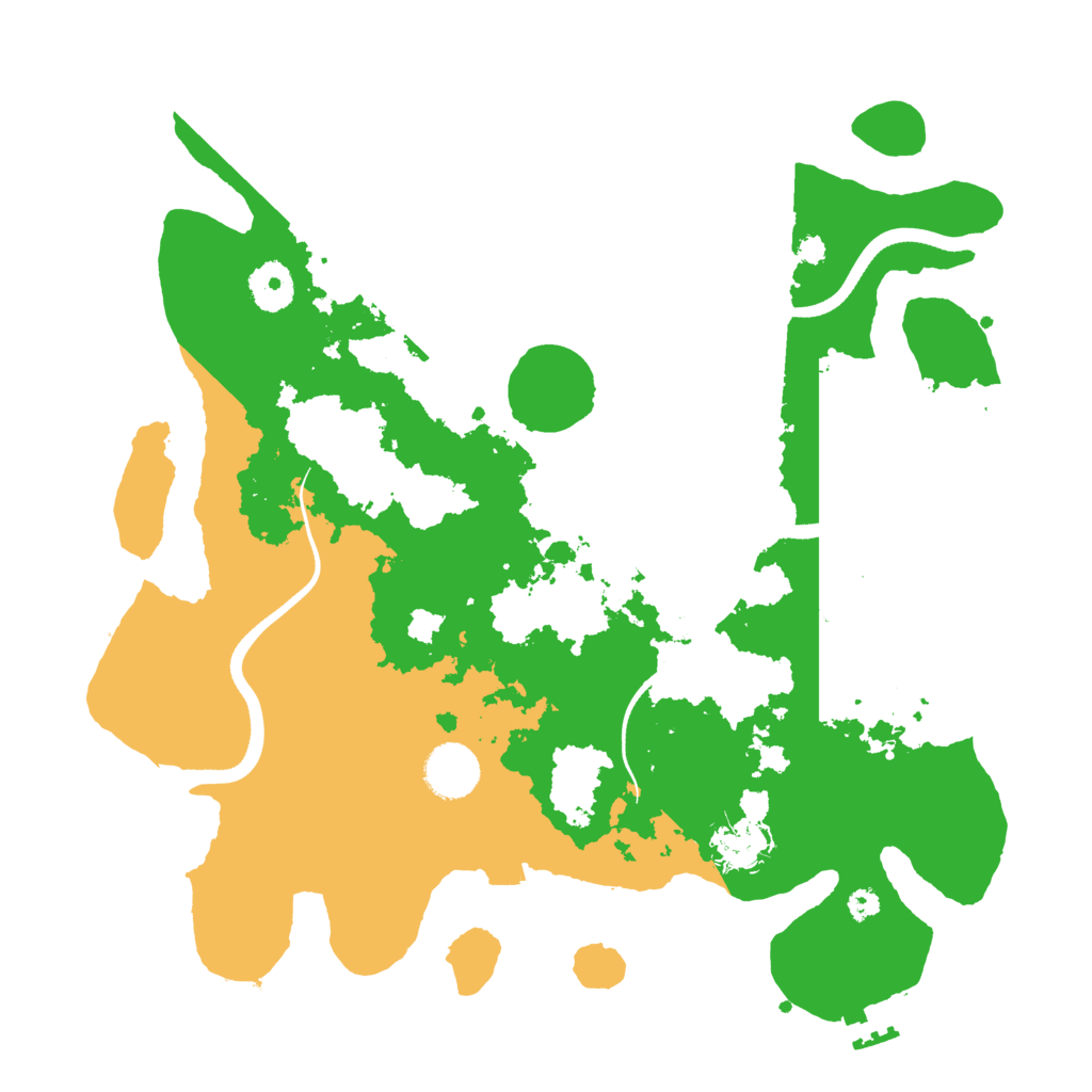 Biome Rust Map: Procedural Map, Size: 3500, Seed: 19523