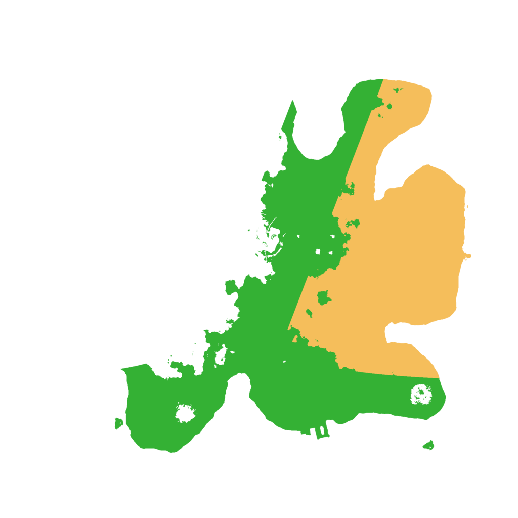 Biome Rust Map: Procedural Map, Size: 2500, Seed: 79306418