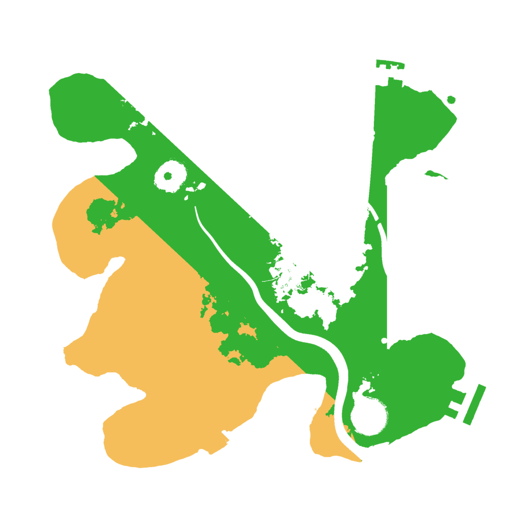 Biome Rust Map: Procedural Map, Size: 2500, Seed: 969920652