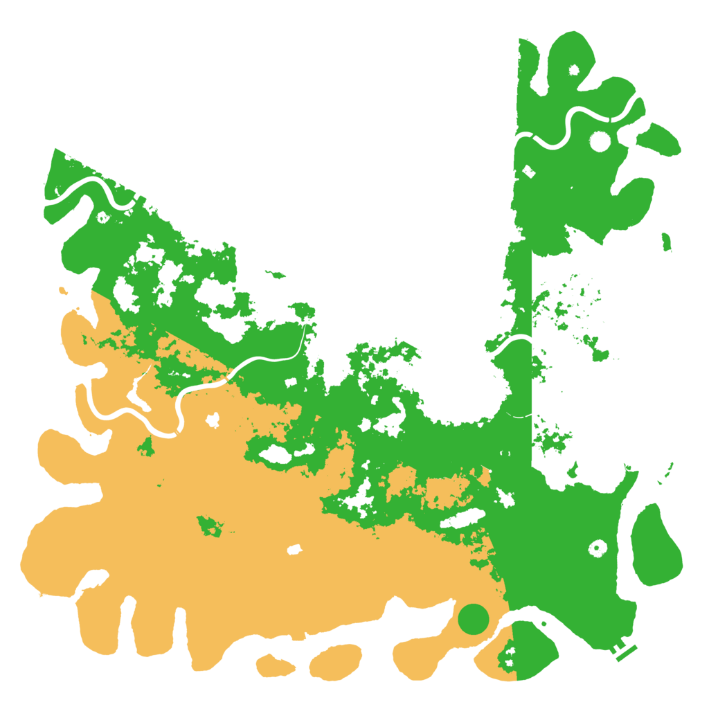 Biome Rust Map: Procedural Map, Size: 6000, Seed: 104331
