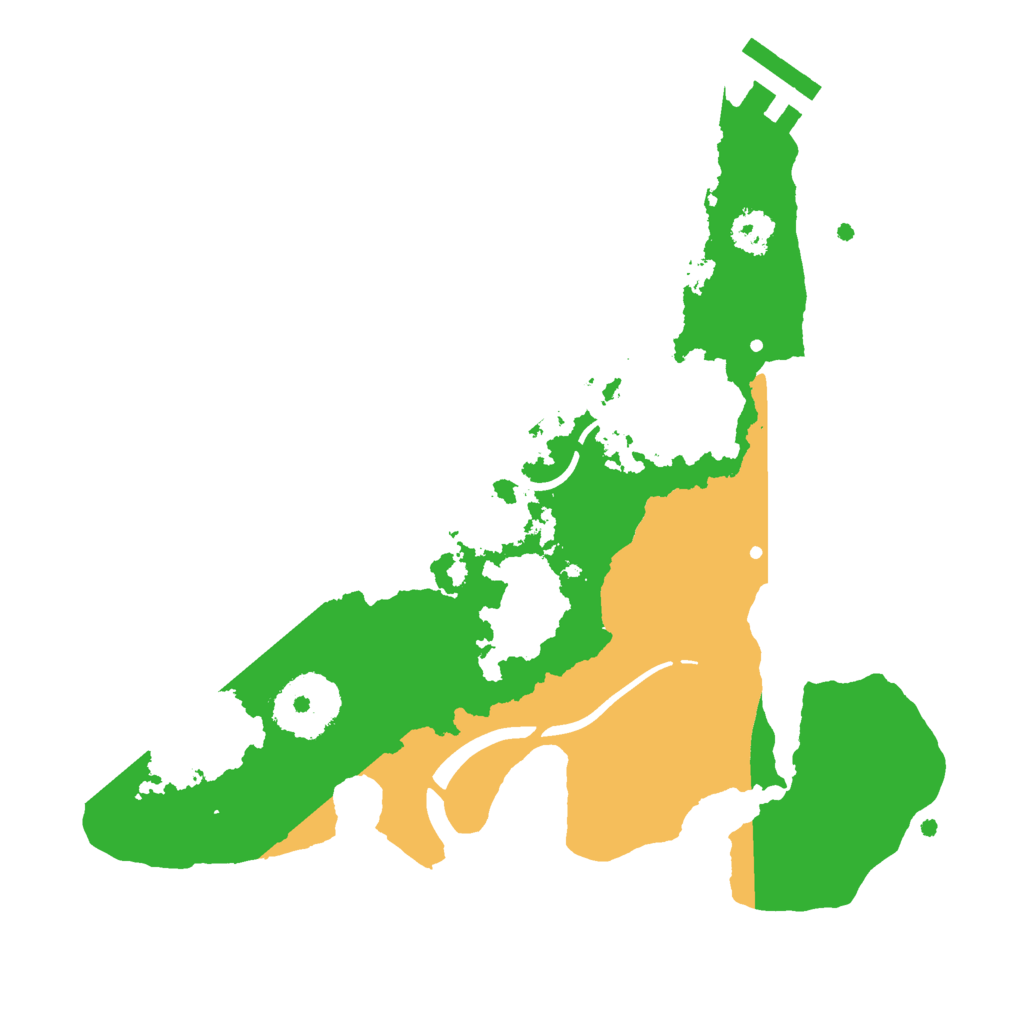 Biome Rust Map: Procedural Map, Size: 2400, Seed: 432443