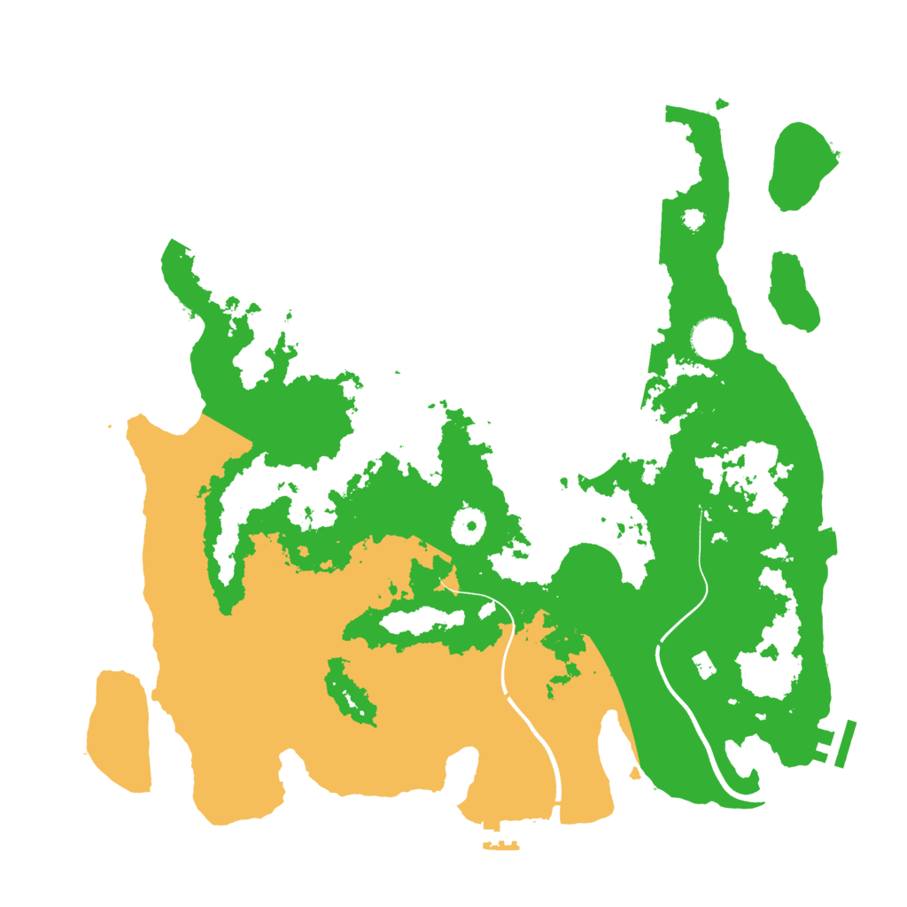 Biome Rust Map: Procedural Map, Size: 3800, Seed: 3445569