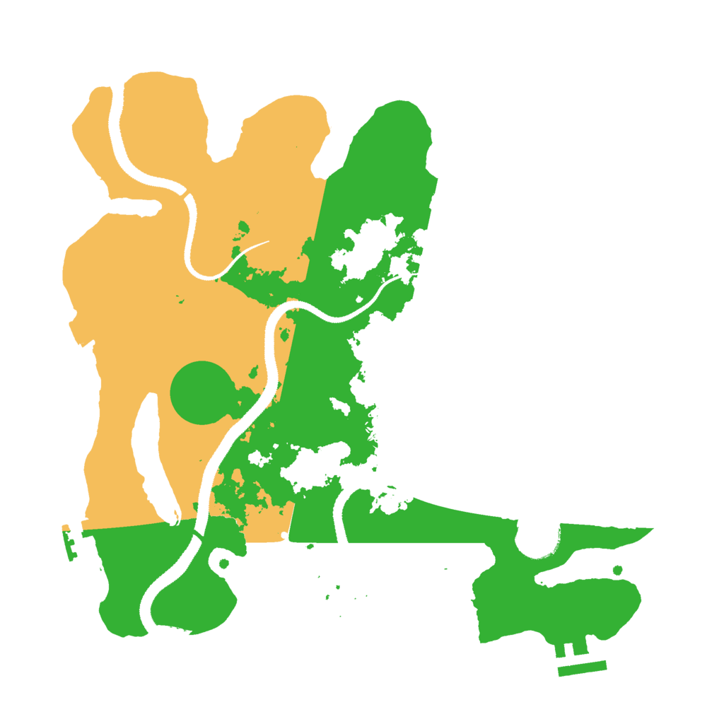Biome Rust Map: Procedural Map, Size: 3000, Seed: 50316329