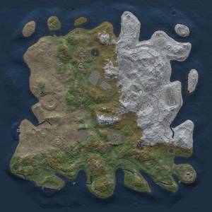 Thumbnail Rust Map: Procedural Map, Size: 4050, Seed: 43801649, 18 Monuments