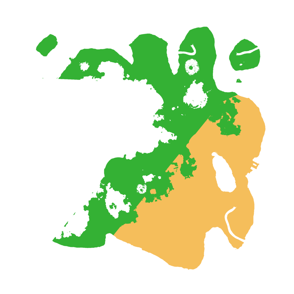 Biome Rust Map: Procedural Map, Size: 3000, Seed: 96