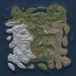 Thumbnail Rust Map: Procedural Map, Size: 4250, Seed: 1468138386, 18 Monuments