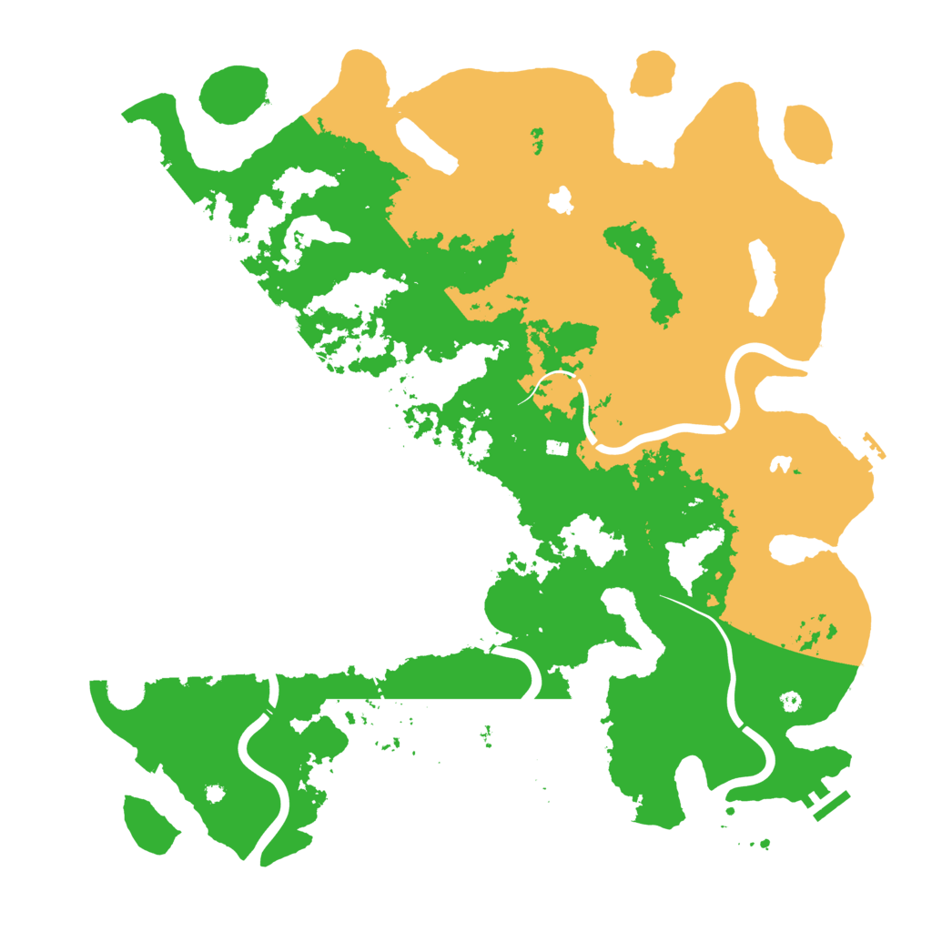 Biome Rust Map: Procedural Map, Size: 4500, Seed: 1390896933