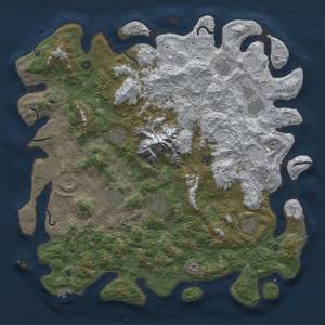 Thumbnail Rust Map: Procedural Map, Size: 5000, Seed: 627642636, 20 Monuments