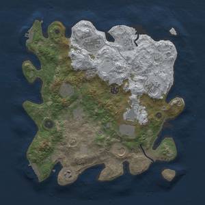 Thumbnail Rust Map: Procedural Map, Size: 3500, Seed: 777, 18 Monuments