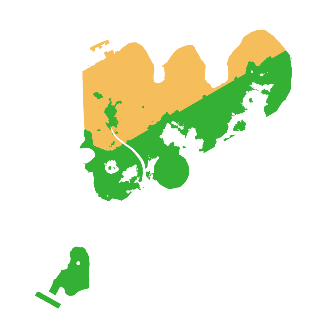 Biome Rust Map: Procedural Map, Size: 2400, Seed: 9