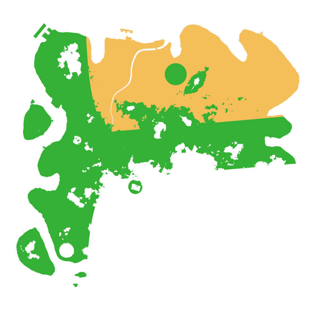 Biome Rust Map: Procedural Map, Size: 3850, Seed: 25011580