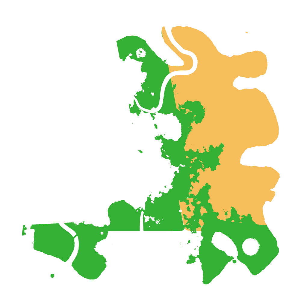 Biome Rust Map: Procedural Map, Size: 3200, Seed: 254993048