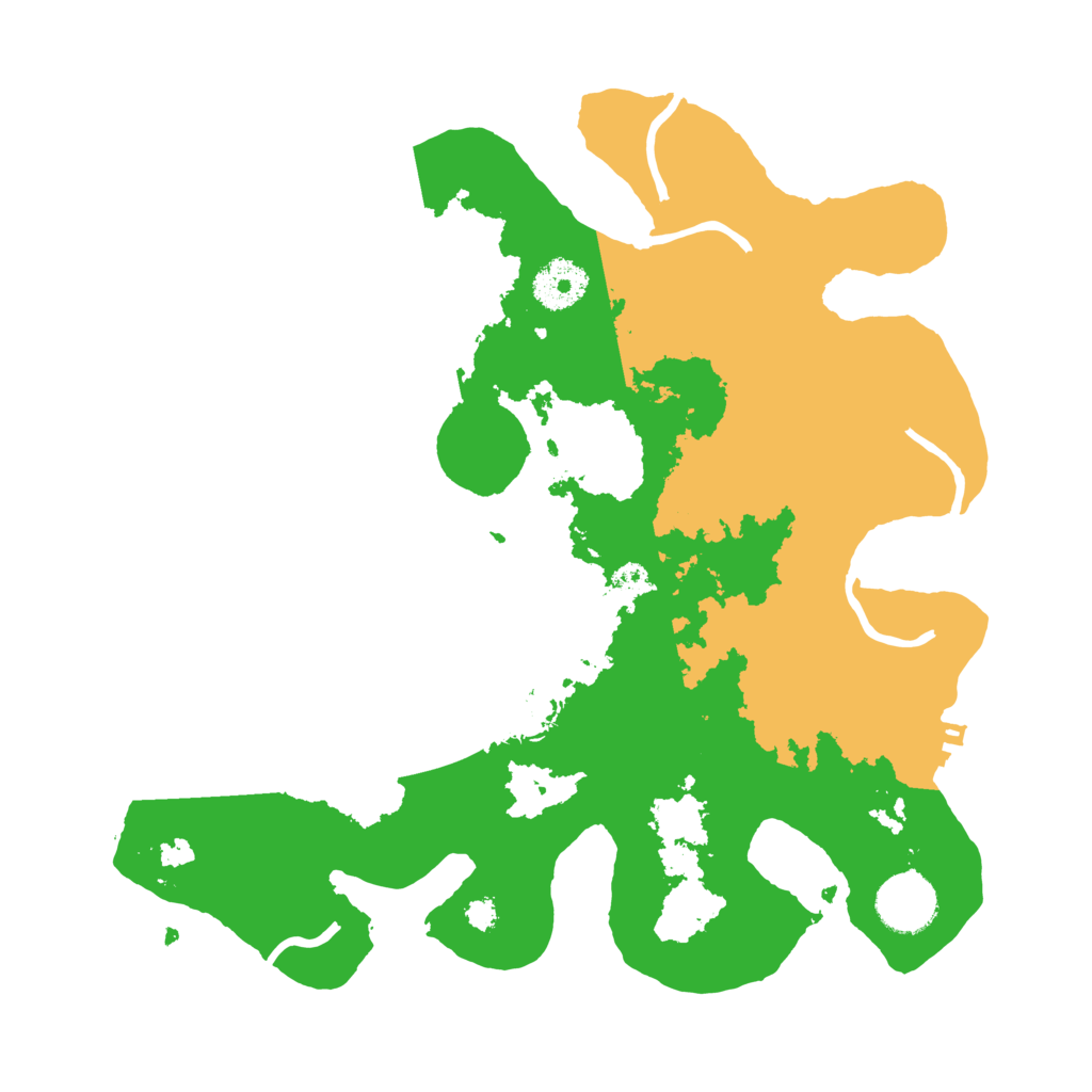 Biome Rust Map: Procedural Map, Size: 3200, Seed: 254993048