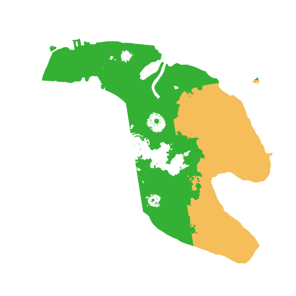 Biome Rust Map: Procedural Map, Size: 2400, Seed: 22175