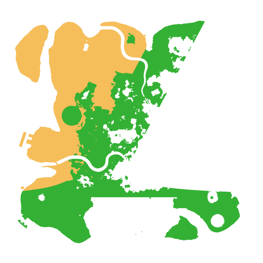 Biome Rust Map: Procedural Map, Size: 3500, Seed: 24009837