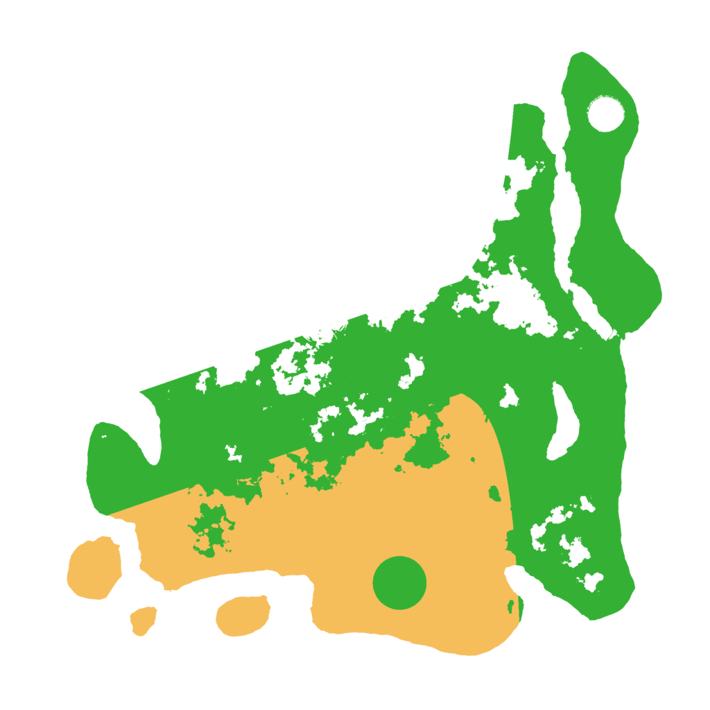 Biome Rust Map: Barren, Size: 3500, Seed: 925526995