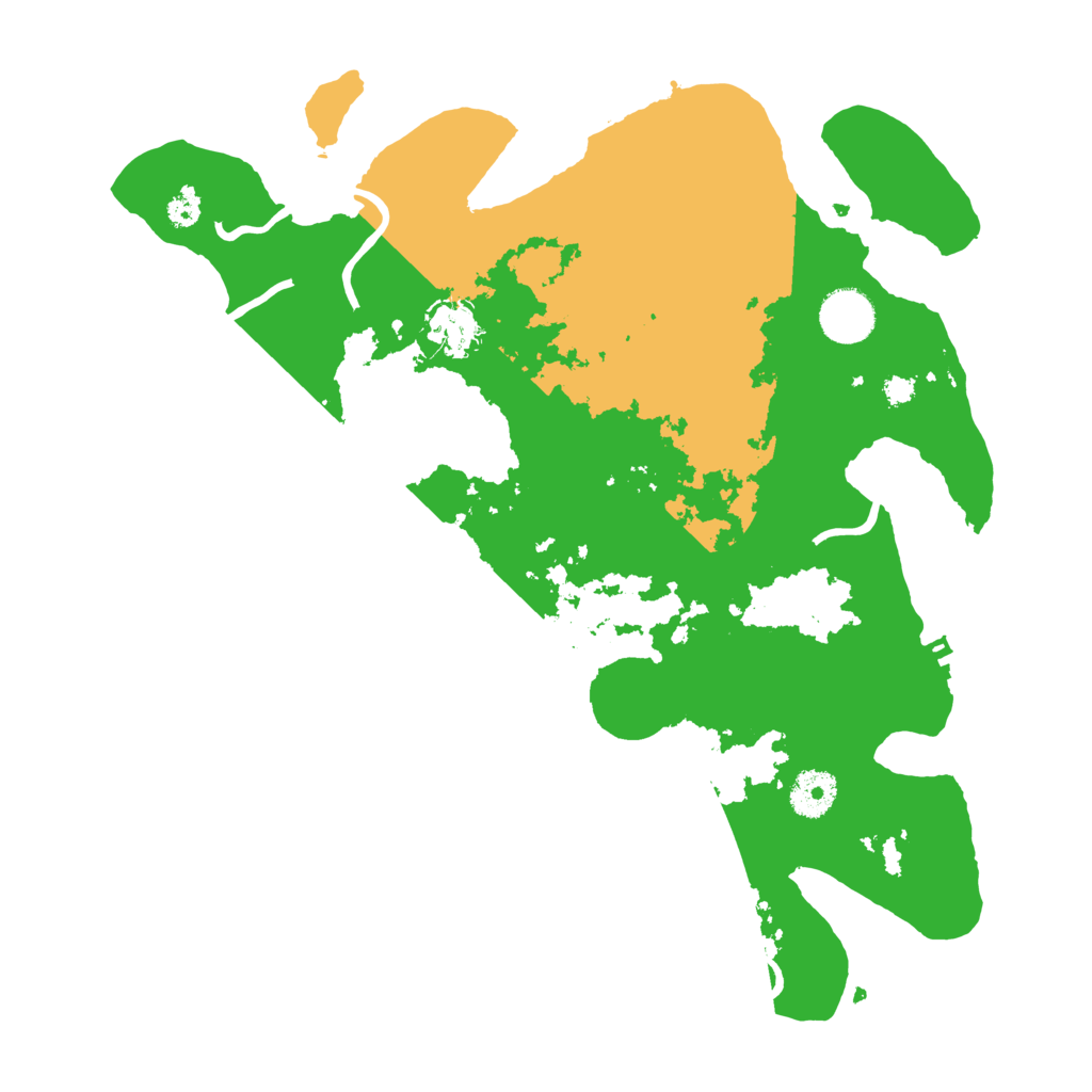 Biome Rust Map: Procedural Map, Size: 3500, Seed: 8888