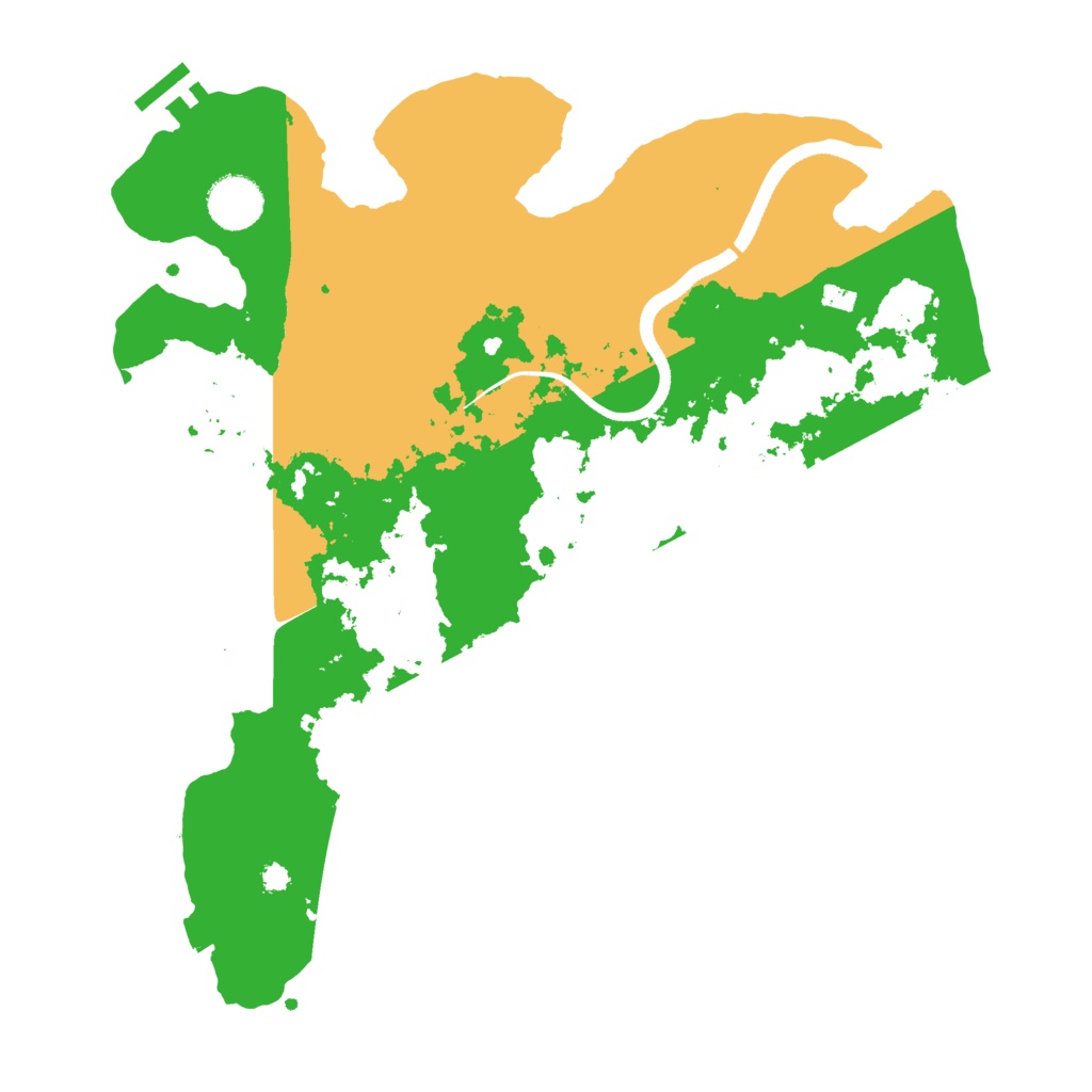 Biome Rust Map: Procedural Map, Size: 3500, Seed: 9120238