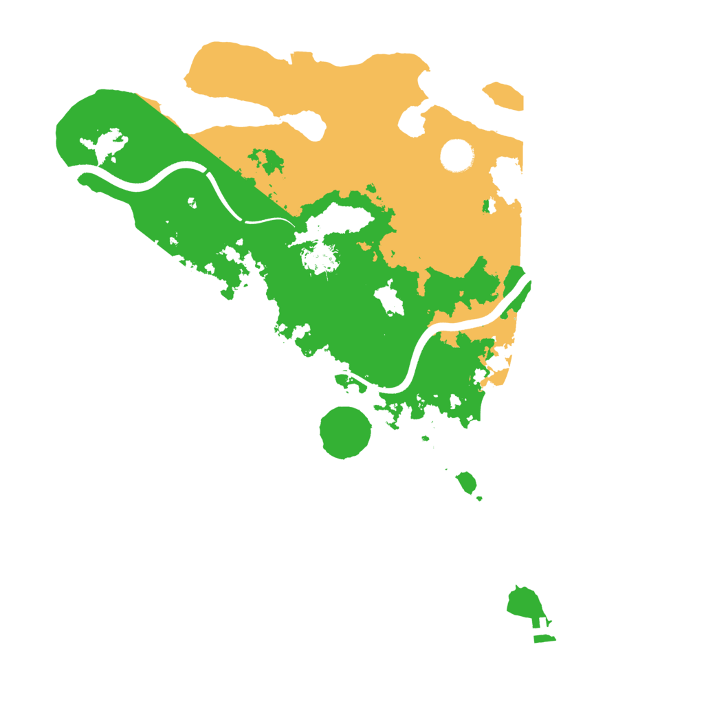 Biome Rust Map: Procedural Map, Size: 3750, Seed: 55457