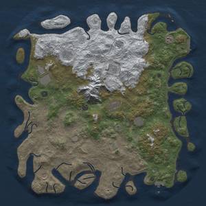 Thumbnail Rust Map: Procedural Map, Size: 5000, Seed: 233, 19 Monuments