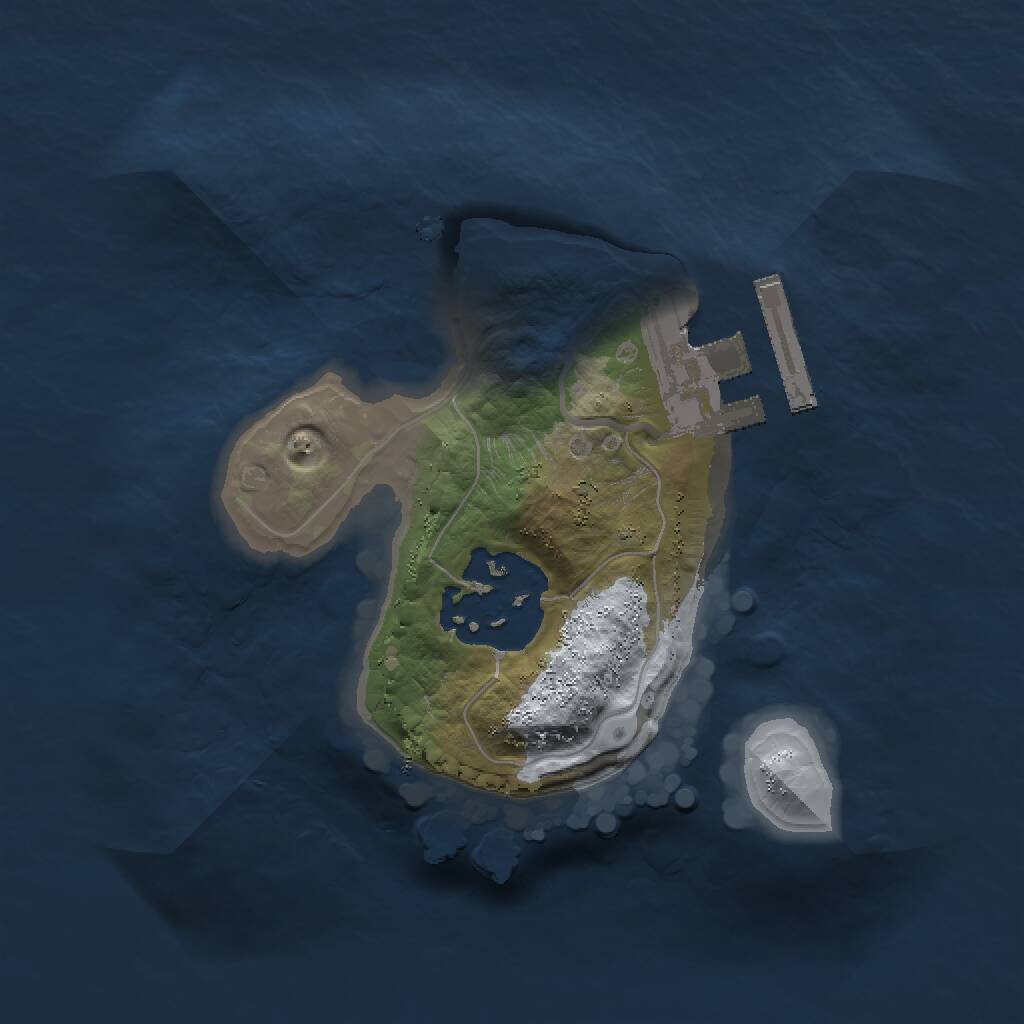 Rust Map: Procedural Map, Size: 1500, Seed: 1597433658, 3 Monuments