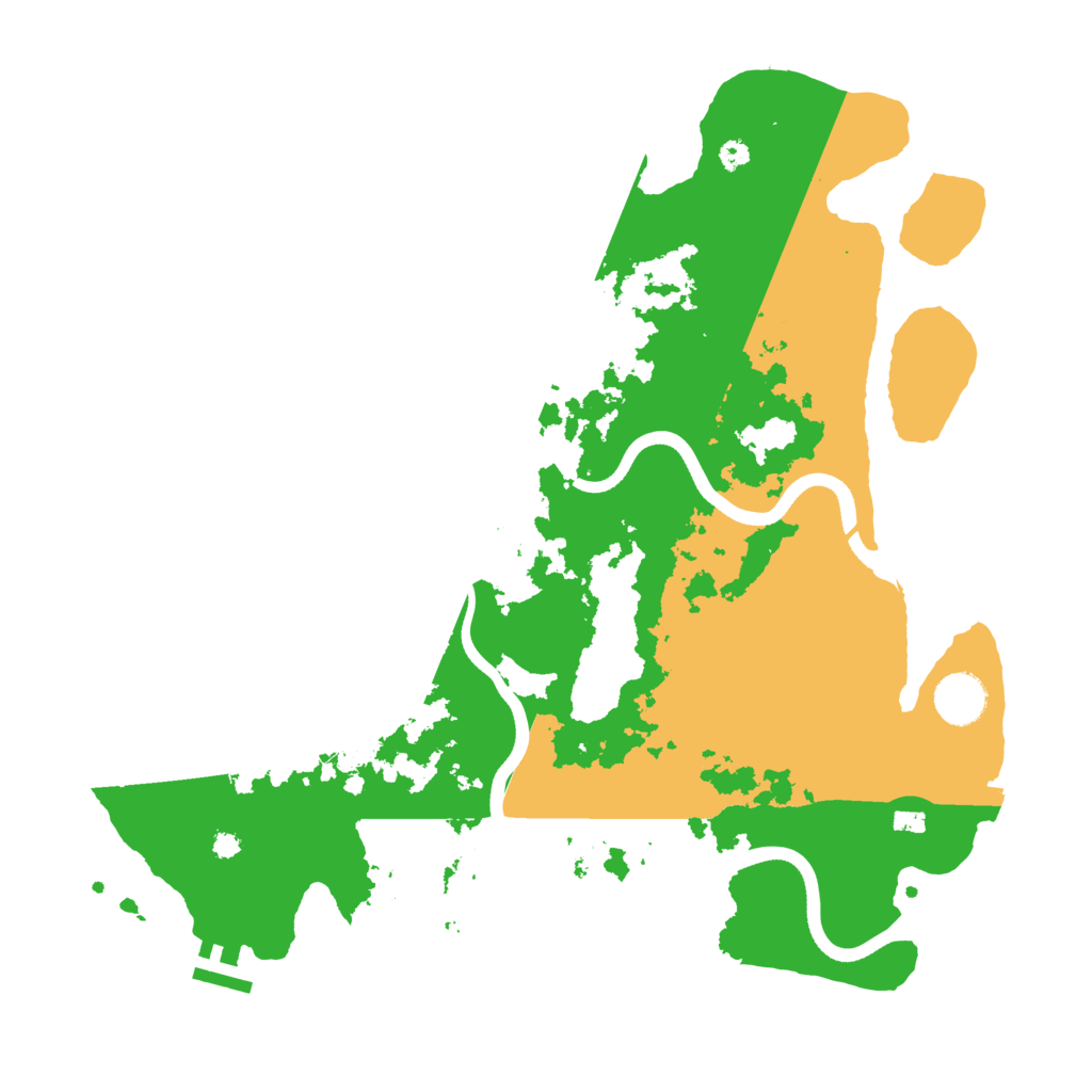 Biome Rust Map: Procedural Map, Size: 3700, Seed: 4441