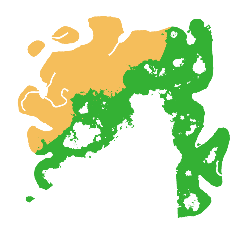 Biome Rust Map: Procedural Map, Size: 3700, Seed: 6889