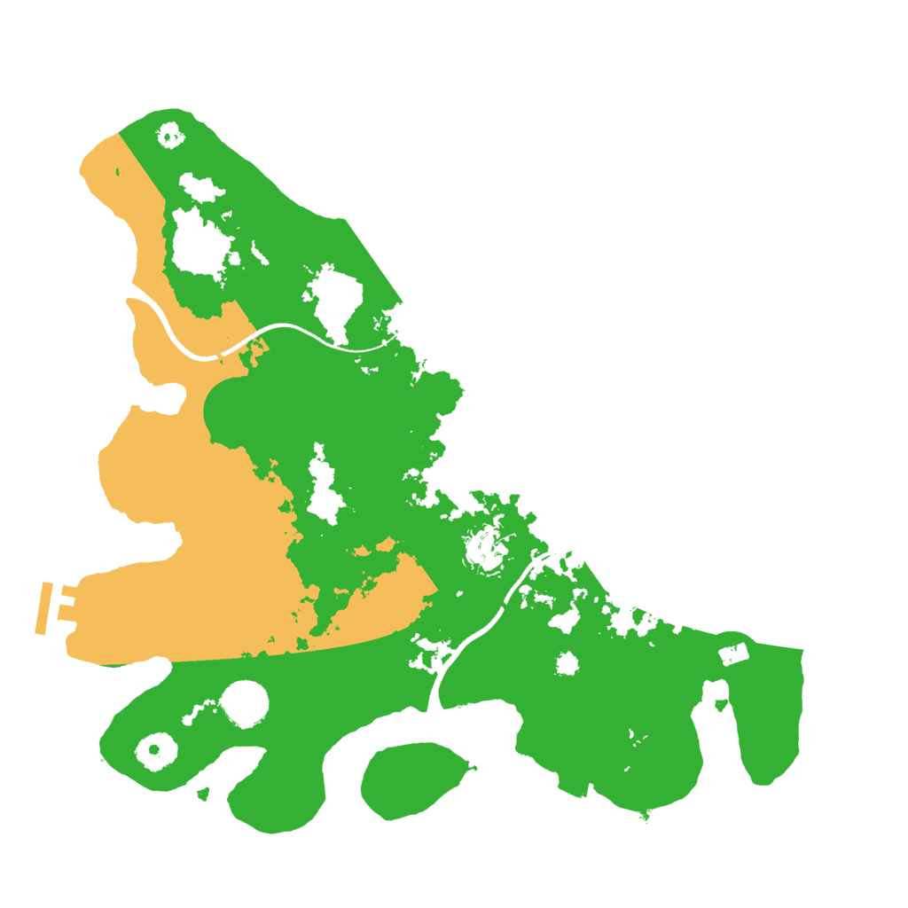 Biome Rust Map: Procedural Map, Size: 3500, Seed: 2942402