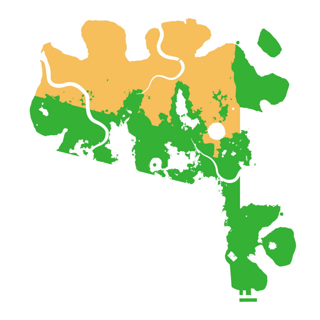 Biome Rust Map: Procedural Map, Size: 3700, Seed: 1759374864