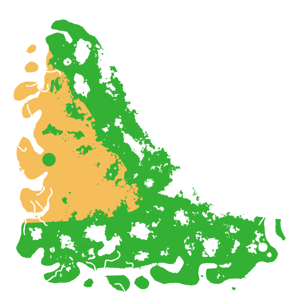 Biome Rust Map: Procedural Map, Size: 6000, Seed: 383072