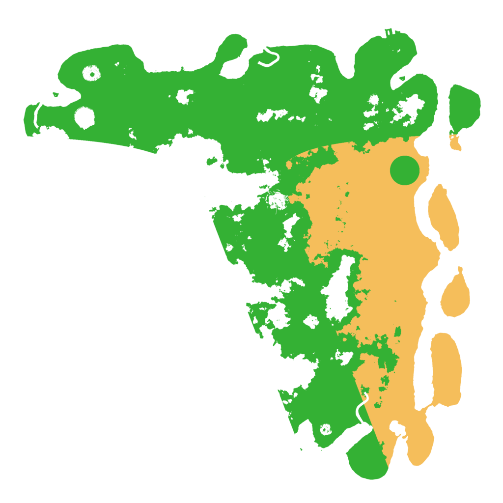Biome Rust Map: Procedural Map, Size: 4500, Seed: 2871216