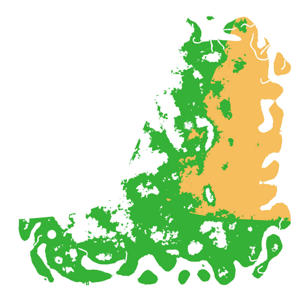 Biome Rust Map: Procedural Map, Size: 6000, Seed: 74354255