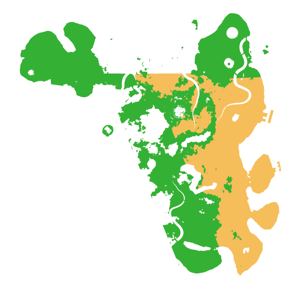 Biome Rust Map: Procedural Map, Size: 4500, Seed: 2991586
