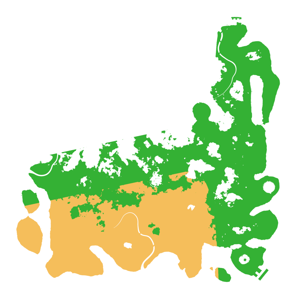 Biome Rust Map: Procedural Map, Size: 4500, Seed: 1557789