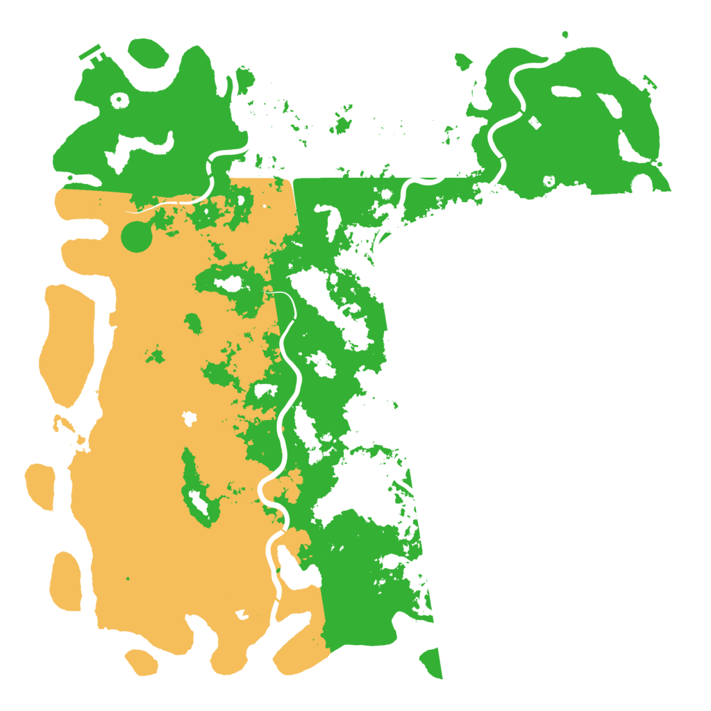 Biome Rust Map: Procedural Map, Size: 6000, Seed: 99808199