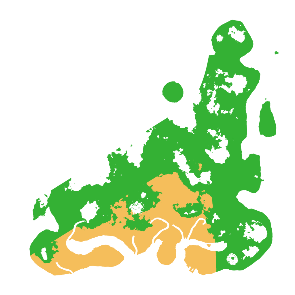 Biome Rust Map: Procedural Map, Size: 3950, Seed: 1838298609